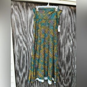 NWT multicolored Lularoe large maxi skirt women